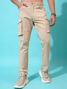 HIGHLANDER Men Mid-Rise Cotton Cargos Trouser