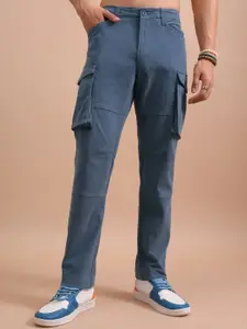 HIGHLANDER Men Mid-Rise Cotton Cargos Trouser
