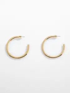 MANGO Circular Half Hoop Earrings
