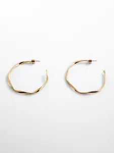 MANGO Contemporary Half Hoop Earrings