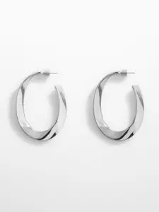 MANGO Contemporary Half Hoop Earrings