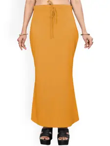 Saree mall Mustard Yellow Stretchable Saree Shapewear