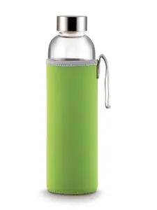 Freelance Transparent 2 Pieces Glass Solid Water Bottle 650 ml