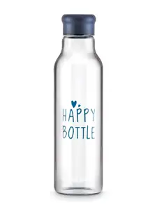 Freelance Transparent Glass Printed Water Bottle 900 ml