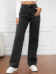 LULU & SKY Women Straight Fit High-Rise Jeans