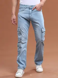 VUDU Men Mid-Rise Comfort Cotton Cargos Jeans