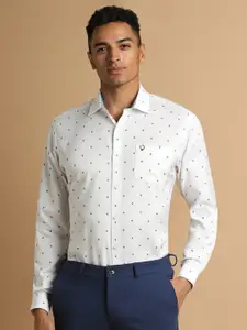 Allen Solly Micro Ditsy Printed Cotton Curved Spread Collar Slim Fit Formal Shirt