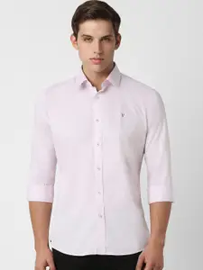 Van Heusen Sport Textured Spread Collar Cotton Slim Fit Casual Shirt