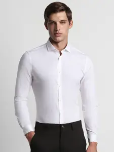 Peter England Checked Slim Fit Casual Shirt