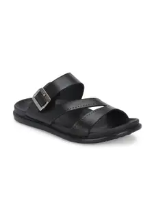 Azzaro Black Men Comfort Sandals
