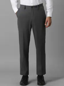 Louis Philippe Men Textured Slim Fit Formal Trousers