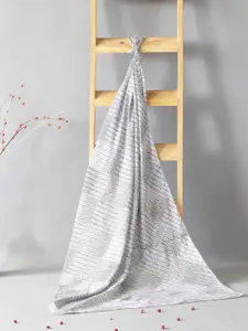 Contrast Living Geometric Printed Pure Cotton Scarf