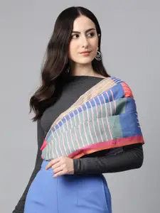 Silk Land Women Striped Scarf