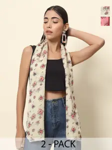 Trend Arrest Women Pack Of 2 Printed Scarf