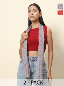 Trend Arrest Women Pack Of 2 Printed Scarf