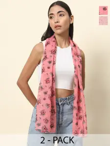 Trend Arrest Pack of 2 Printed Scarves