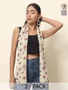 Trend Arrest Pack of 2 Printed Scarves