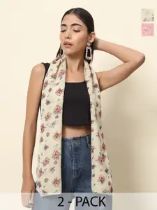 Trend Arrest Pack of 2 Printed Scarves