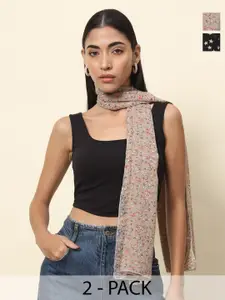 Trend Arrest Pack Of 2 Printed Scarfs