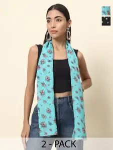 Trend Arrest Pack Of 2 Printed Scarfs