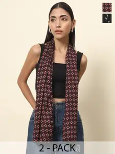 Trend Arrest Set Of 2 Printed Scarf