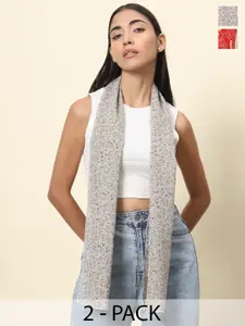 Trend Arrest Set Of 2 Printed Scarf