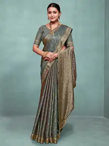 Saree mall Ethnic Motifs Zari Silk Banarasi Sarees
