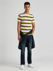 Pepe Jeans Striped Pure Cotton Slim Fit T-shirt