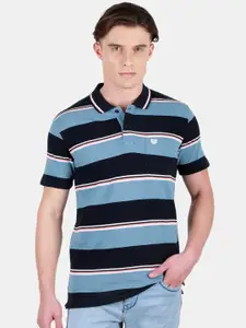 Duke Striped Polo Collar T-shirt