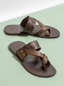PRIVO by Inc.5 Men Leather Comfort Sandals