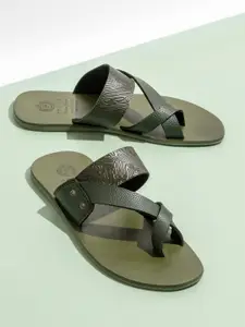PRIVO by Inc.5 Men Leather Comfort Sandals