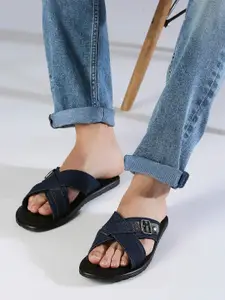 PRIVO by Inc.5 Men Denim Comfort Sandals