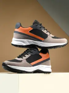 The Roadster Lifestyle Co. Men Black Colourblocked Lace-Up Running Sports Shoes