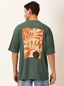 Thomas Scott Round Neck Typography Printed Cotton Oversized T-shirt