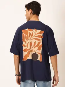 Thomas Scott Round Neck Typography Printed Cotton Oversized T-shirt