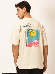 Thomas Scott Round Neck Typography Cotton Oversized T-shirt