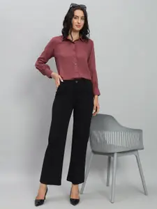 BAESD Standard Spread Collar Long Sleeves Casual Shirt