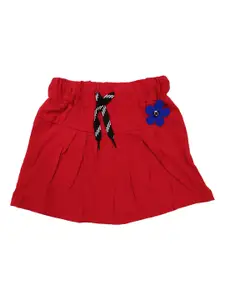 BAESD Girls Pure Cotton Pleated Mini A-Line Skirt