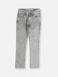 Pepe Jeans Cashed Boys Slim Fit Mid Rise Low Distress Heavy Fade Stretchable Jeans