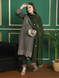 Stylee LIFESTYLE Embroidered Silk Georgette Unstitched Dress Material