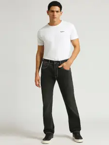 Pepe Jeans Men Holborne Straight Fit Mid Rise Clean Look Stretchable Jeans