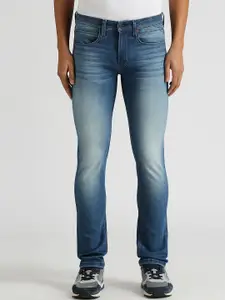 Pepe Jeans Men Vapour Slim Fit Heavy Fade Mid-Rise Stretchable Jeans