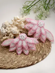 Moedbuille Floral Beads Studded Drop Earrings
