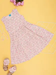 YU by Pantaloons Girls Floral Prined Fit and Flare Dress