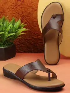 sneakers villa Textured One Toe Flats