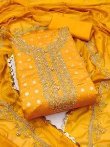 MANVAA Embellished Unstitched Dress Material