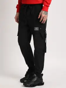 THE BEAR HOUSE Men Mid-Rise Easy Wash Regular Fit Cargos Trousers