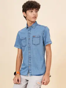 Coolsters by Pantaloons Boys Short Sleeves Cotton Denim  Shirt