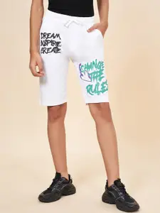 Coolsters by Pantaloons Boys Typography Printed Pure Cotton Shorts