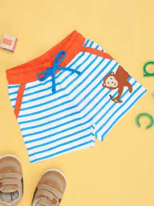 Pantaloons Baby Boys Striped Pure Cotton Shorts